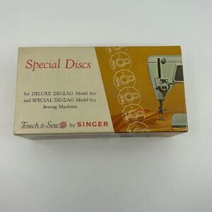 Vintage Special Discs Touch & Sew by Singer 600 & 603 Zig-Zag Machines No. 21976